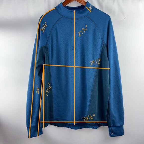 L.L.Bean Men's 1/4 Zip Pullover Base Layer - Picture 6 of 6